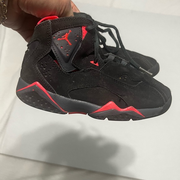 Jordan Kids Black and Red High-Top Sneakers - Picture 6 of 6